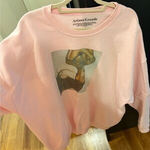 Ariana Grande Pastel Pink Sweatshirt with Graphic